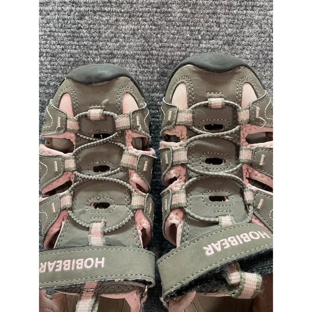 Hobibear Closed Toe‎ Water outdoor sandals big kids size 4 Pink Grey